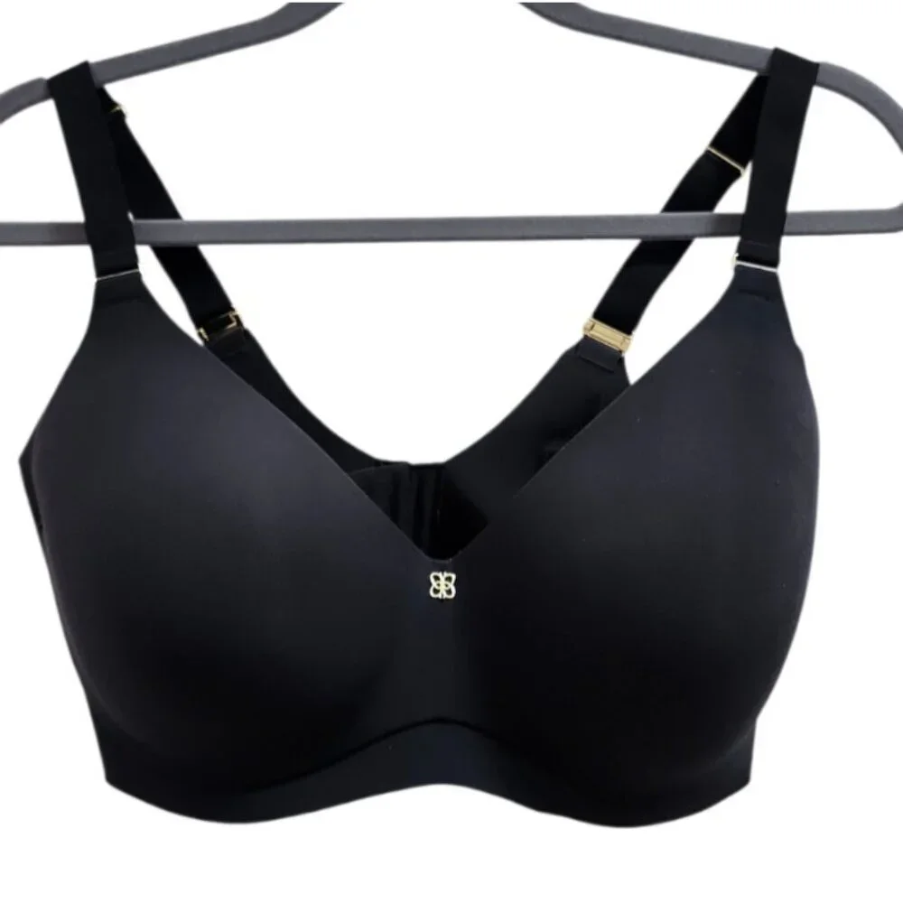 Honeylove 34DDD Wireless Bra Black Sculpting Lift Seamless Support Shapewear